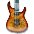 7-String Electric Guitar - Burl Top & Okoume Body - Ploutone