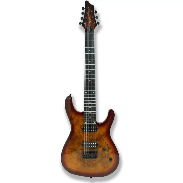 7-String Electric Guitar - Burl Top & Okoume Body  from Ploutone