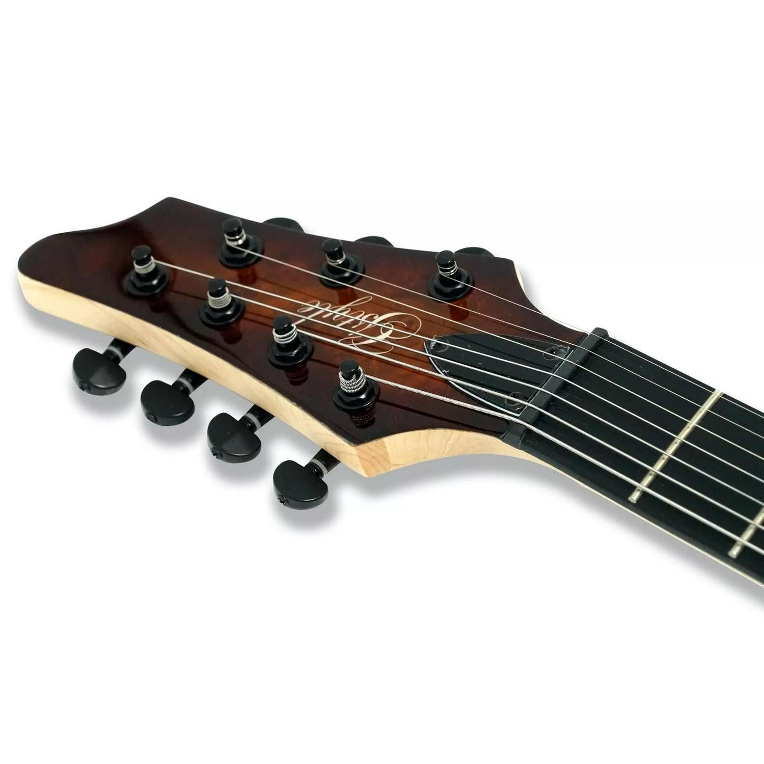 7-String Electric Guitar - Burl Top & Okoume Body - Ploutone