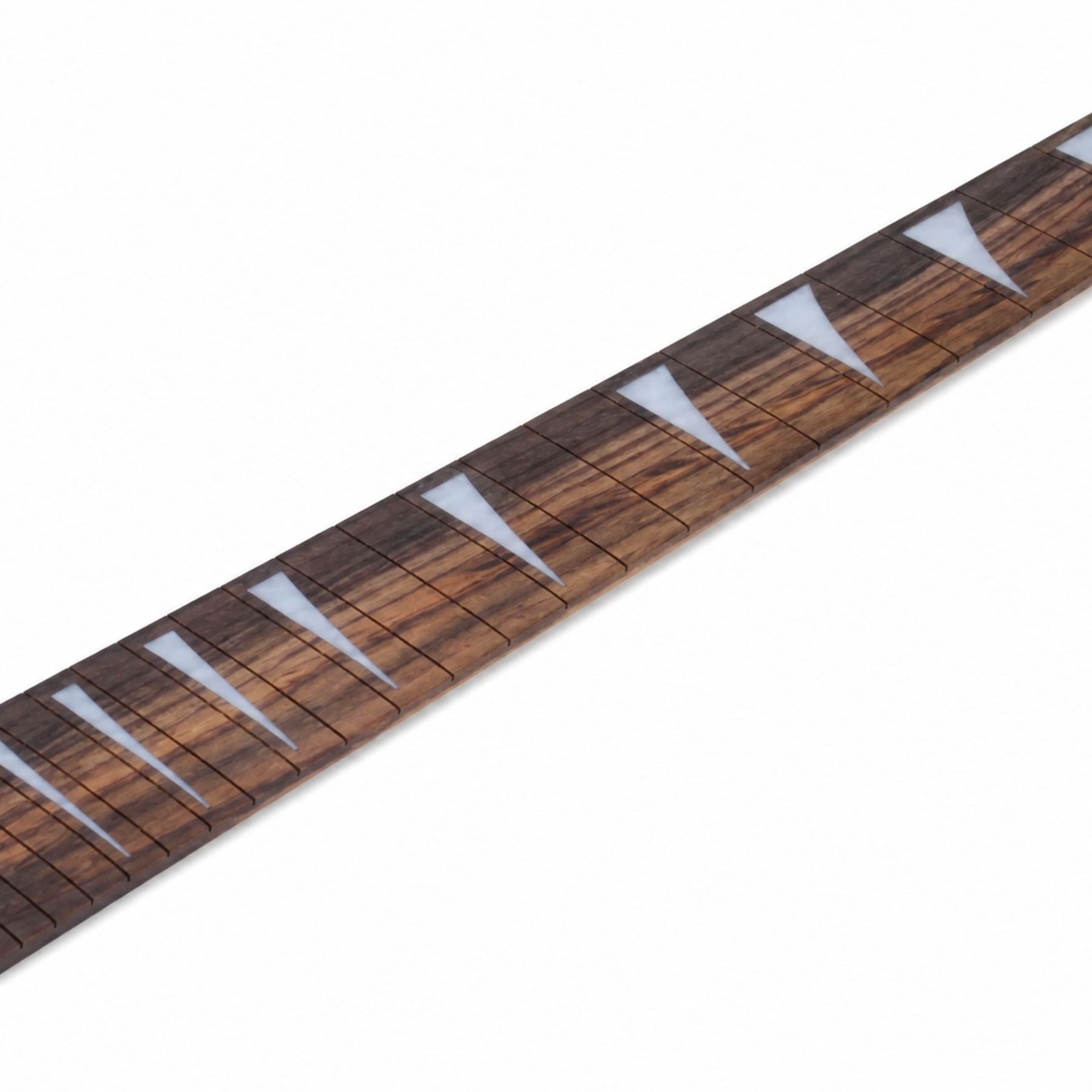 Unfinished DIY Guitar Fretboard - Rosewood, 24 Frets, Shark Fin Inlays (25.5" Scale) Fretboards from Ploutone