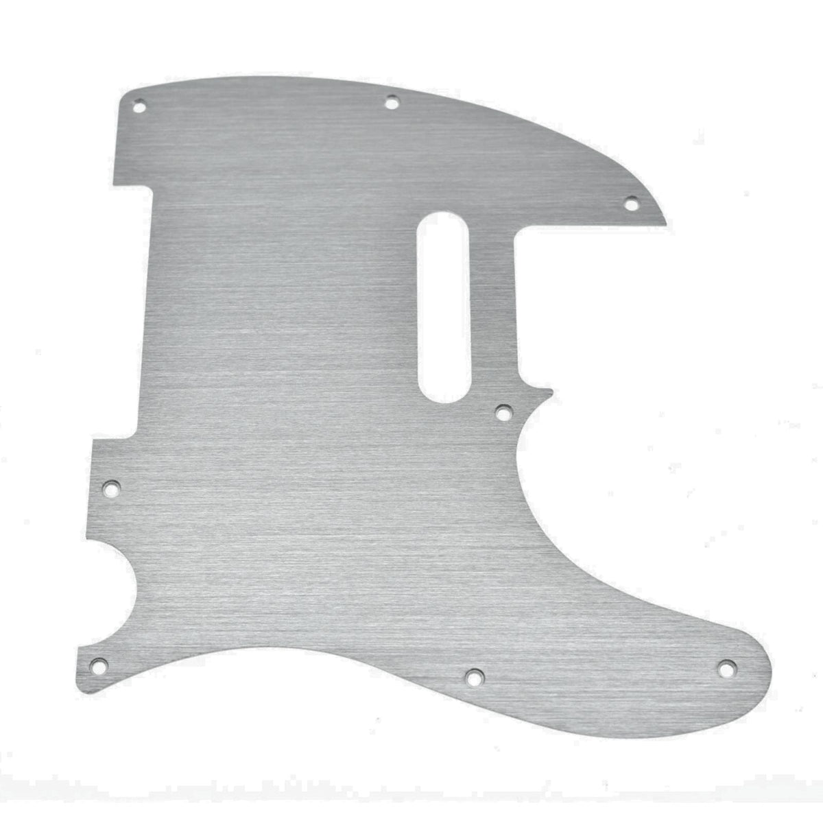8-Hole Metal Telecaster Pickguard - Brushed Aluminum - Ploutone