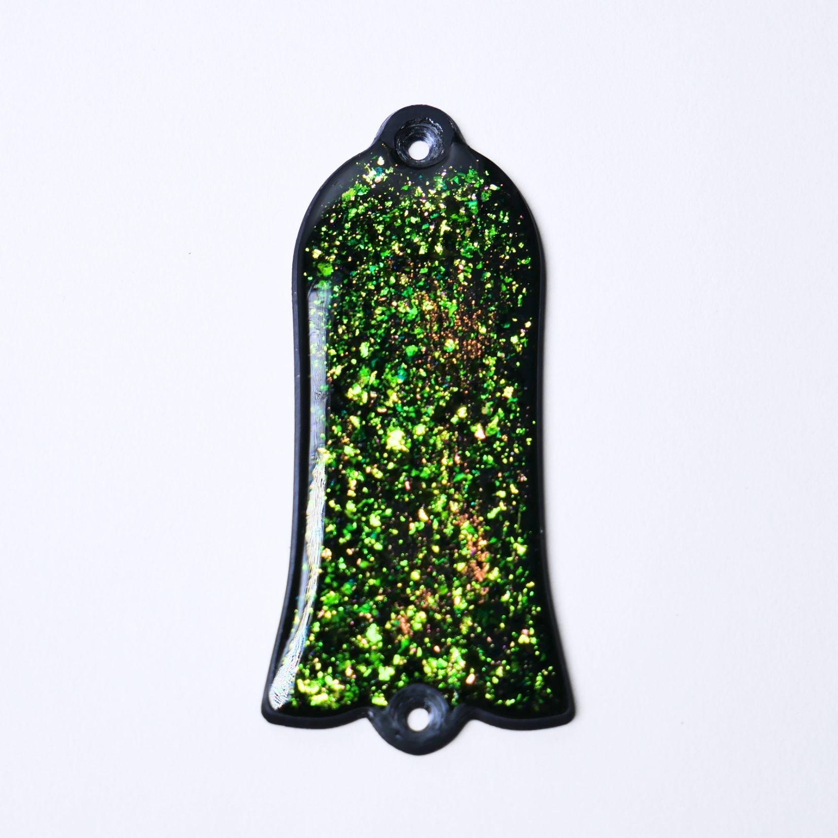 Custom Gibson Les Paul Truss Rod Cover - Amber Mica truss rod covers from Ploutone
