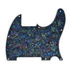 Esquire Pickguard (8-Hole) Telecaster Pickguard Blank - 20+ Colors 4-Ply Abalone Pearl - Ploutone