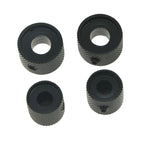 Black Dual Concentric Stacked Knobs (Set of 2) - Ploutone