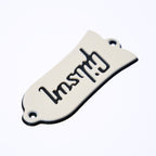 Custom Gibson Les Paul Truss Rod Cover - Gibson Logo (Cream & Black) truss rod covers from Ploutone