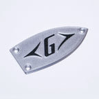 Custom Gretsch "G" Logo Truss Rod Cover - Multiple Colors (Fits Electromatic, Streamliner & Japan Models) Silver - Ploutone