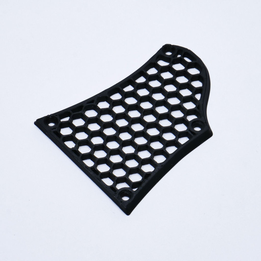 Custom Ibanez BTB Truss Rod Cover - Honeycomb Pattern Black - Ploutone
