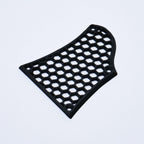 Custom Ibanez BTB Truss Rod Cover - Honeycomb Pattern Black - Ploutone