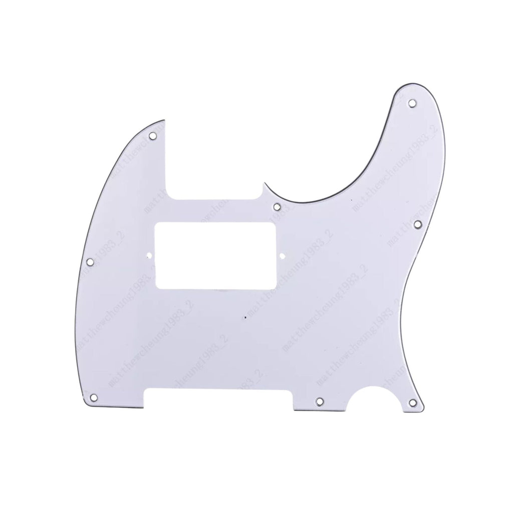 8-Hole Humbucker Telecaster Pickguard - White