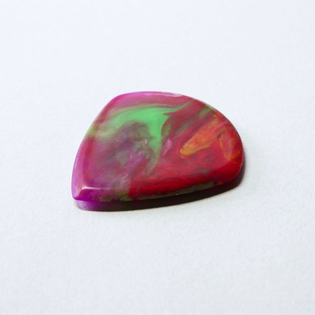 Northern Ghost Plectrums Handmade Acrylic Guitar Pick - 2.5mm Rainbow Jazz XL - Ploutone