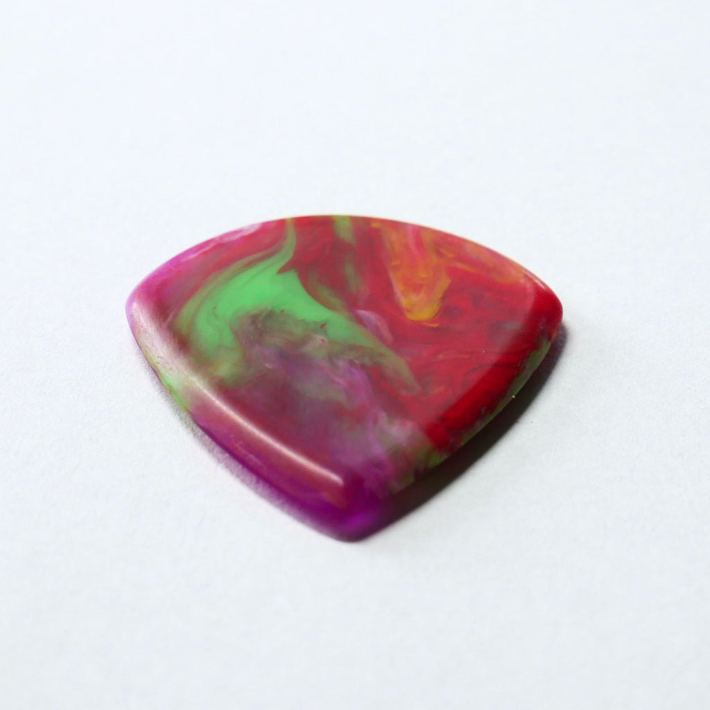 Northern Ghost Plectrums Handmade Acrylic Guitar Pick - 2.5mm Rainbow Jazz XL - Ploutone