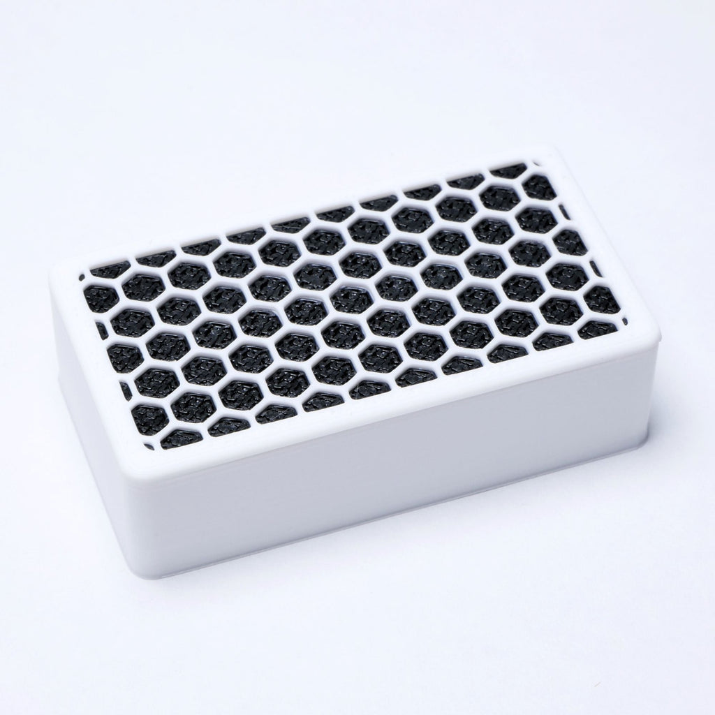 Custom Humbucker Pickup Cover (No Holes) Set of 2 - White & Black - Ploutone