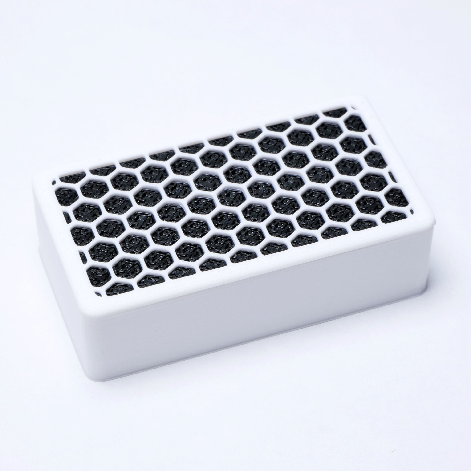 Custom Humbucker Pickup Cover (No Holes) Set of 2 - White & Black - Ploutone