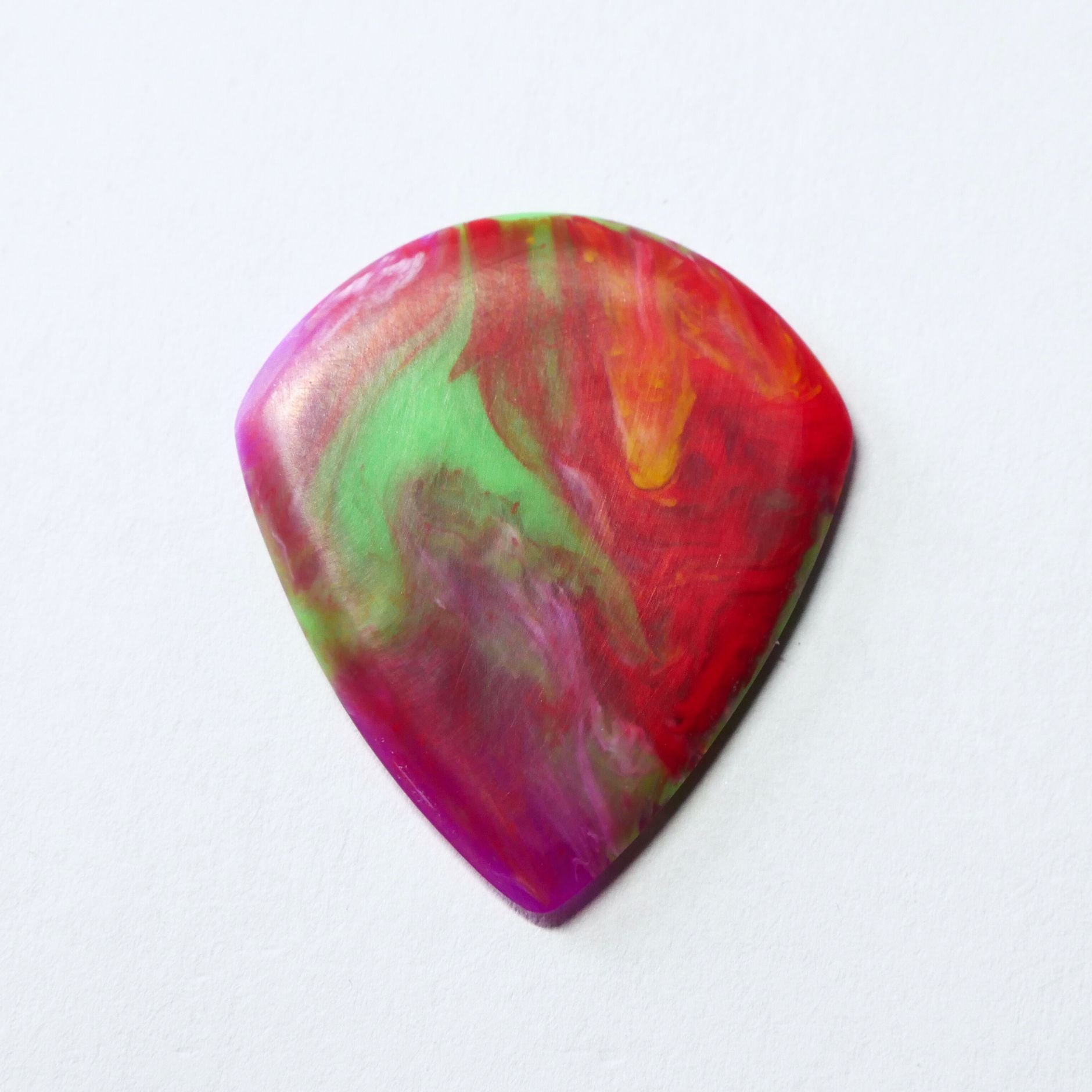 Northern Ghost Plectrums Handmade Acrylic Guitar Pick - 2.5mm Rainbow Jazz XL - Ploutone