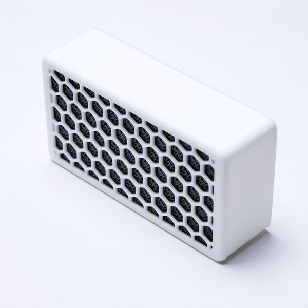Custom Humbucker Pickup Cover (No Holes) Set of 2 - White & Black Pickup Covers from Ploutone