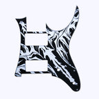 Ibanez GIO RG131 & RG330 Pickguard - Artisan Series - Cyber Sigil Black & White - Ploutone