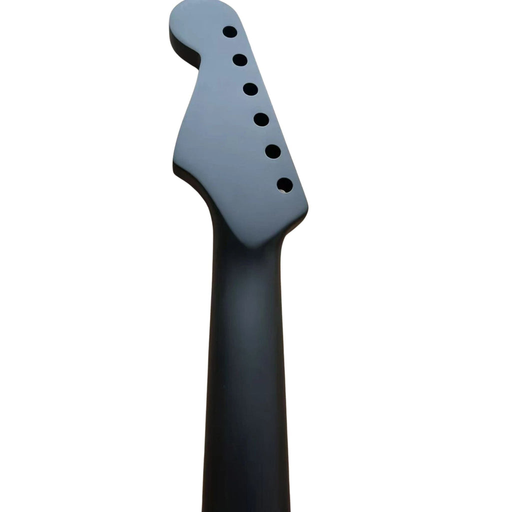 Satin Black Strat-Style Guitar Neck, Rosewood Fretboard, 22 Fret - Ploutone