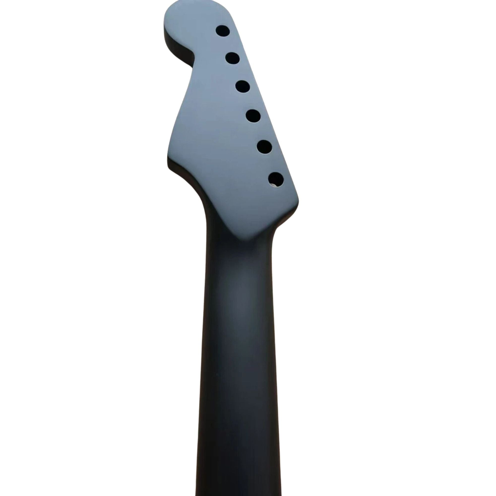 Satin Black Strat-Style Guitar Neck, Rosewood Fretboard, 22 Fret - Ploutone