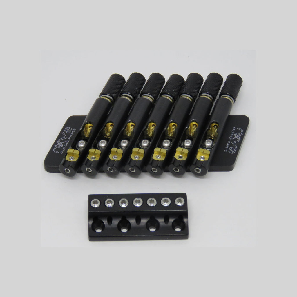 Nova Guitar Parts 7-String Multi-Scale Headless Guitar Bridge Block Headpiece - Ploutone