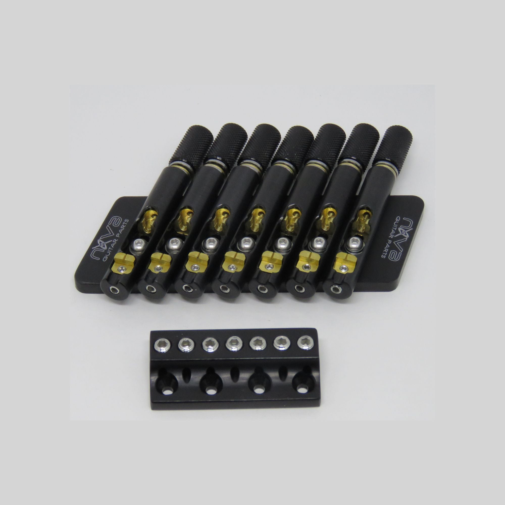 Nova Guitar Parts 7-String Multi-Scale Headless Guitar Bridge Block Headpiece - Ploutone