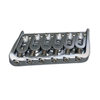 6-String Multi-Scale Guitar Bridge - Chrome - Ploutone
