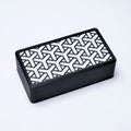 Custom Humbucker Pickup Cover (No Holes) Set of 2 - Black & White - Ploutone