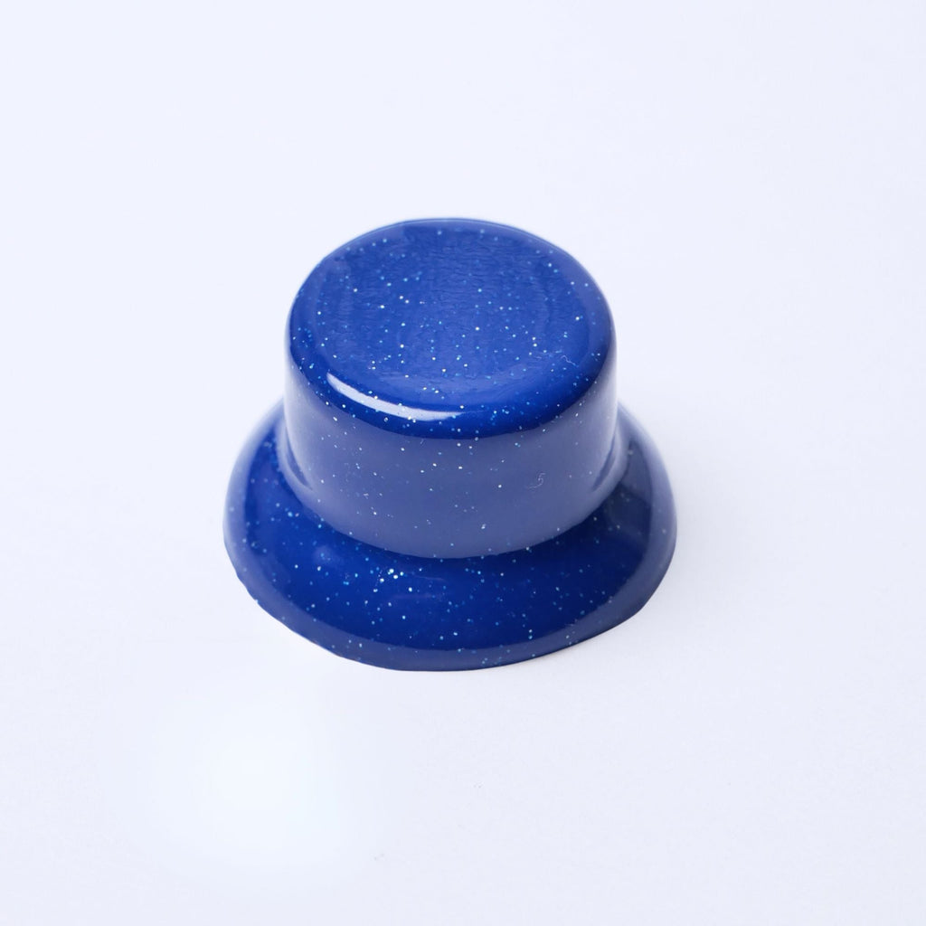 Custom Top Hat Guitar Knobs - 18 Spline 6mm Blue - Ploutone