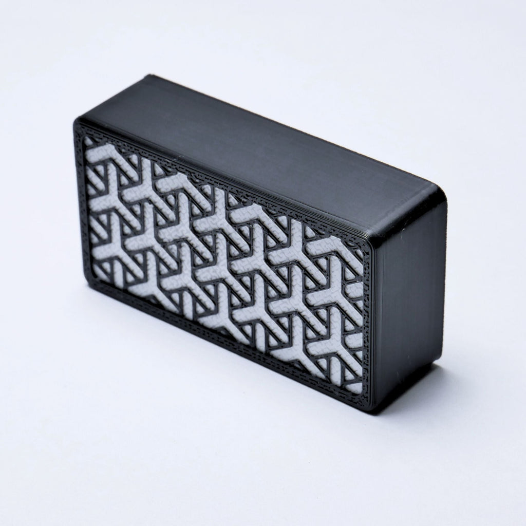 Custom Humbucker Pickup Cover (No Holes) Set of 2 - Black & White - Ploutone
