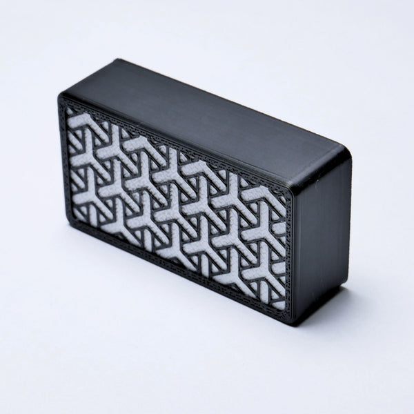 Custom Humbucker Pickup Cover (No Holes) Set of 2 - Black & White Pickup Covers from Ploutone