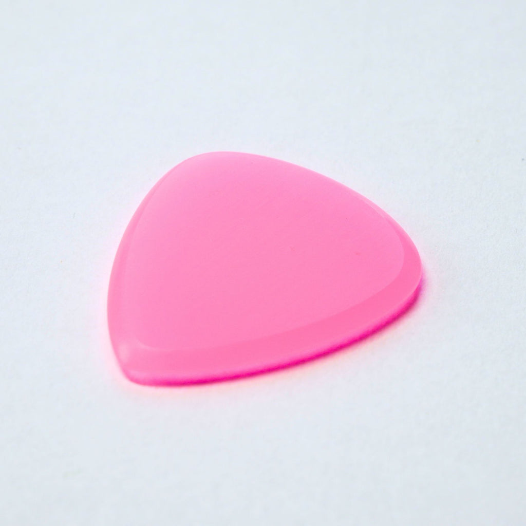Northern Ghost Plectrums Handmade Acrylic Guitar Pick - 2.5mm Pink Standard 351 - Ploutone