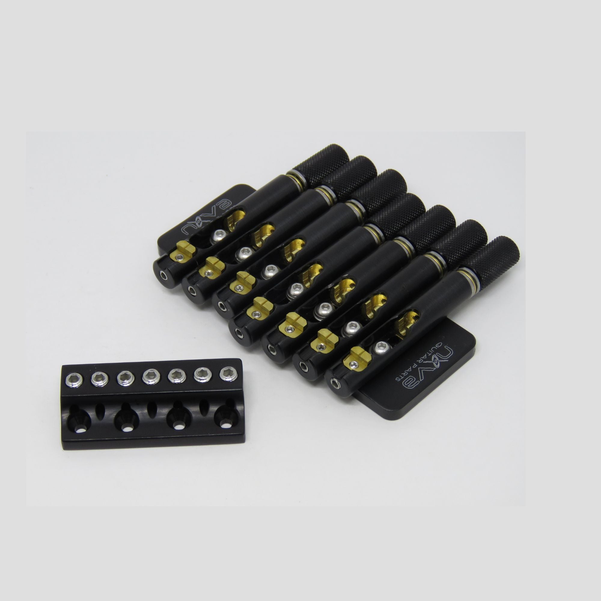 Nova Guitar Parts 7-String Headless Guitar Bridge - Ploutone