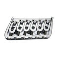 6-String Multi-Scale Guitar Bridge - Chrome - Ploutone
