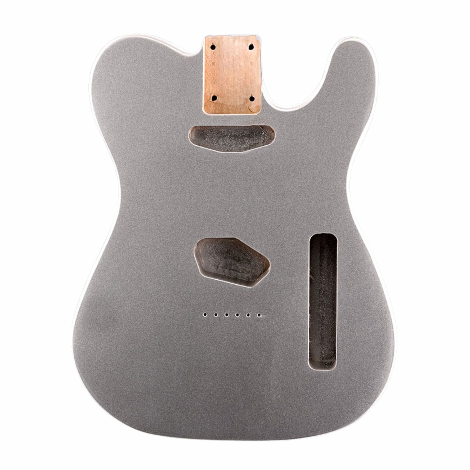 Finished Telecaster Body - Silver Sparkle - Ploutone