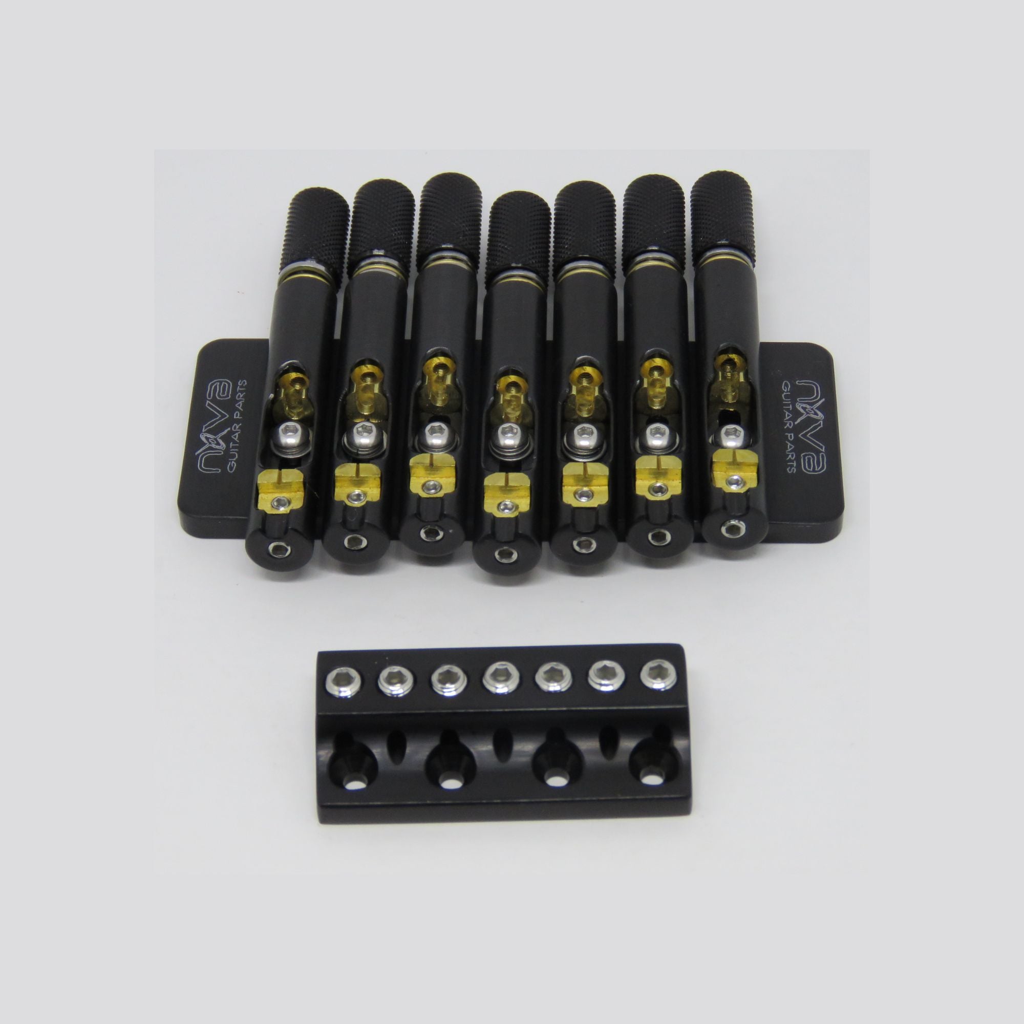 Nova Guitar Parts 7-String Headless Guitar Bridge Block Headpiece - Ploutone