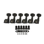 Left-Handed Locking Tuners (Black) – 18:1 – Drop-In for Most Electric/Acoustic Guitars (10mm / 25/64" holes) - Ploutone