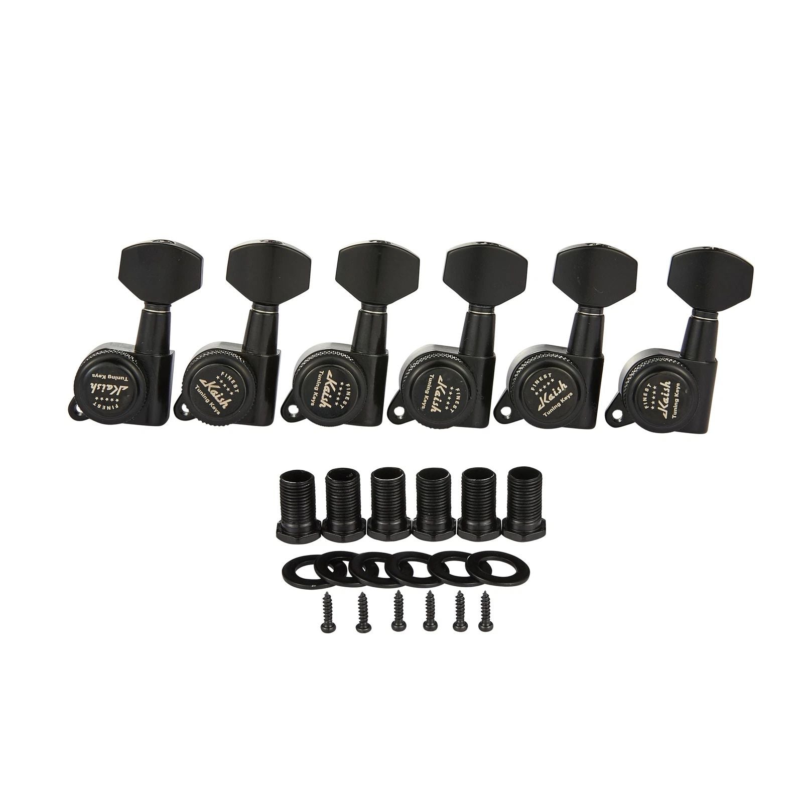 Left-Handed Locking Tuners (Black) – 18:1 – Drop-In for Most Electric/Acoustic Guitars (10mm / 25/64" holes) - Ploutone