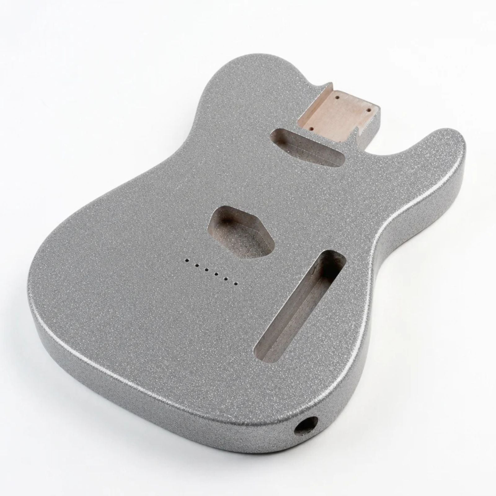 Finished Telecaster Body - Silver Sparkle - Ploutone