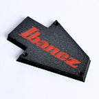 Custom Ibanez Truss Rod Cover for RG & JEM – Classic Logo (Red & Black) - Ploutone