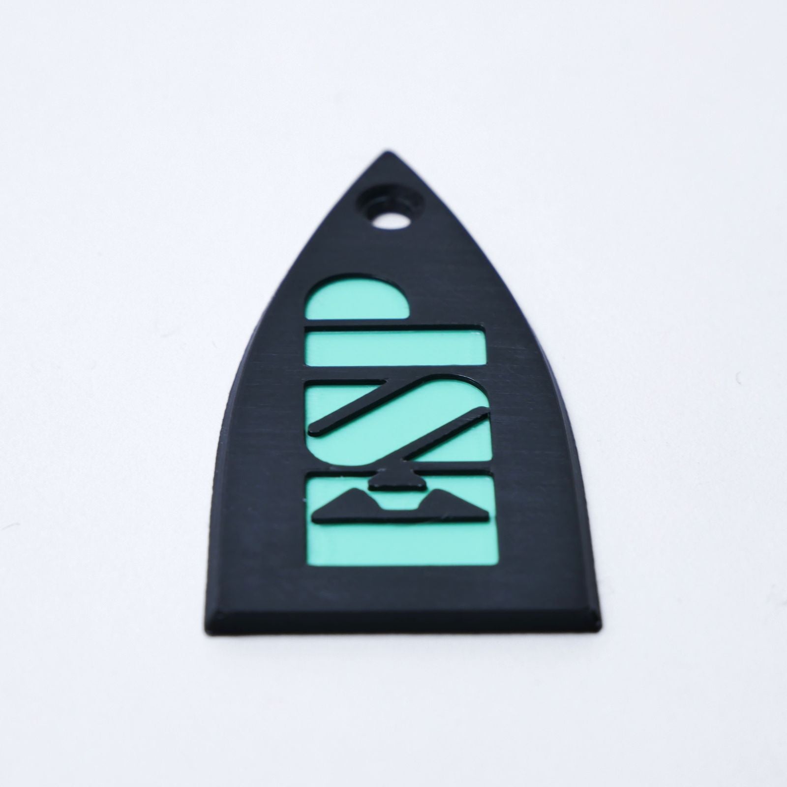 ESP Truss Rod Cover for ESP & LTD - ESP Logo (Black & Turquoise) - Ploutone