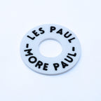 Custom Les Paul Poker Chip Guitar Toggle Switch Plate - White Les Paul More Paul - Ploutone