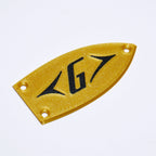 Custom Gretsch "G" Logo Truss Rod Cover - Multiple Colors (Fits Electromatic, Streamliner & Japan Models) Gold - Ploutone