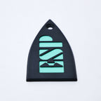 ESP Truss Rod Cover for ESP & LTD & Matching Knobs Set - Black & Turquoise - Ploutone