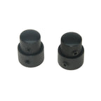 Black Dual Concentric Stacked Knobs (Set of 2) - Ploutone