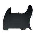 Esquire Pickguard (8-Hole) Telecaster Pickguard Blank - 20+ Colors 3-Ply Black - Ploutone
