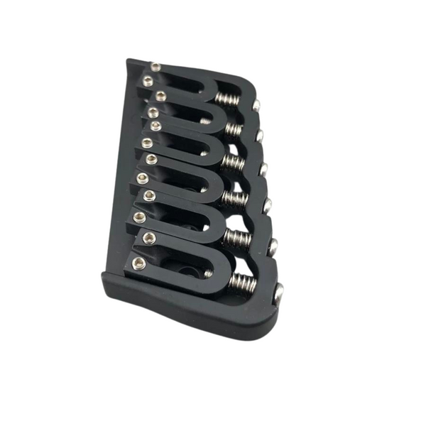 6-String Multi-Scale Guitar Bridge - Black - Ploutone