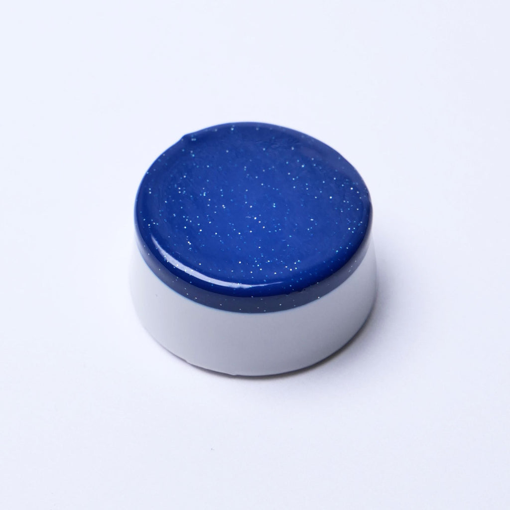 Custom Guitar Speed Knobs - Two Tone White & Blue - Ploutone