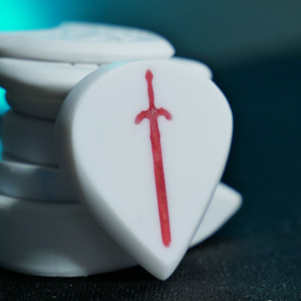 Opus Jari VALKORE™ - Red Zelda Master Sword Handmade Guitar Pick