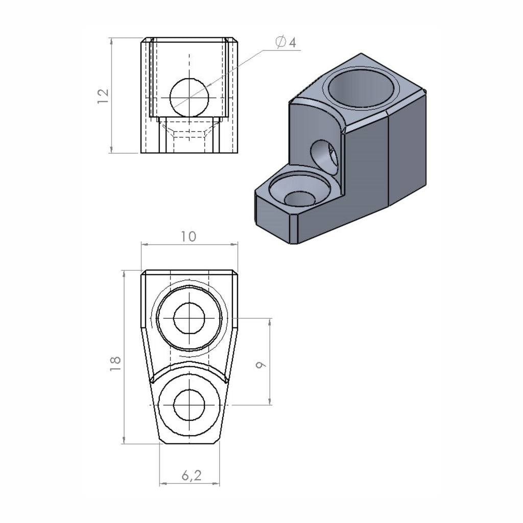 Nova Guitar Parts 6-String Headless Tremolo - Ploutone