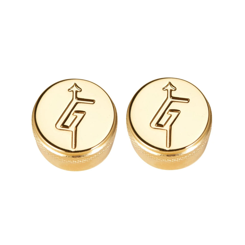 Gretsch "G" Arrow Knobs - Multiple Colors Gold Set of 2 - Ploutone