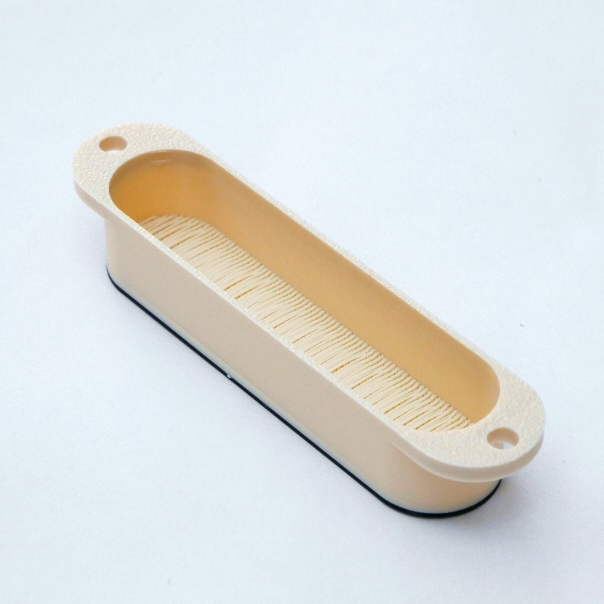 Custom Single Coil Strat Pickup Covers (No Holes) Set of 3 - Cream - Ploutone